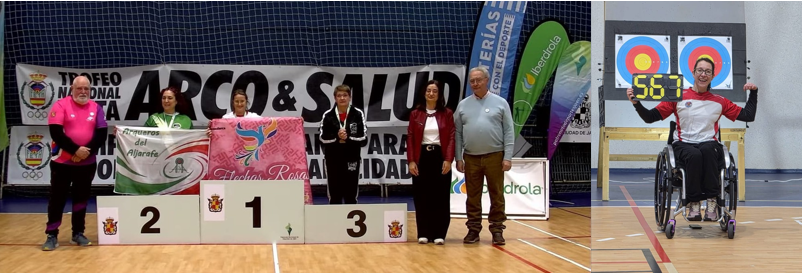 LAS DEPORTISTAS DE ARCO Y SALUD Y W1 SUBEN AL PODIO